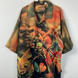Iron Maiden Graphic Button-Up Shirt